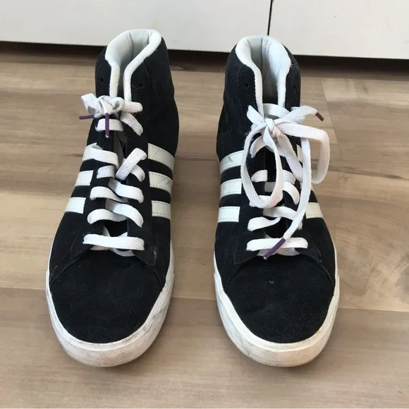 Adidas Black High Tops - Picture 2 of 4